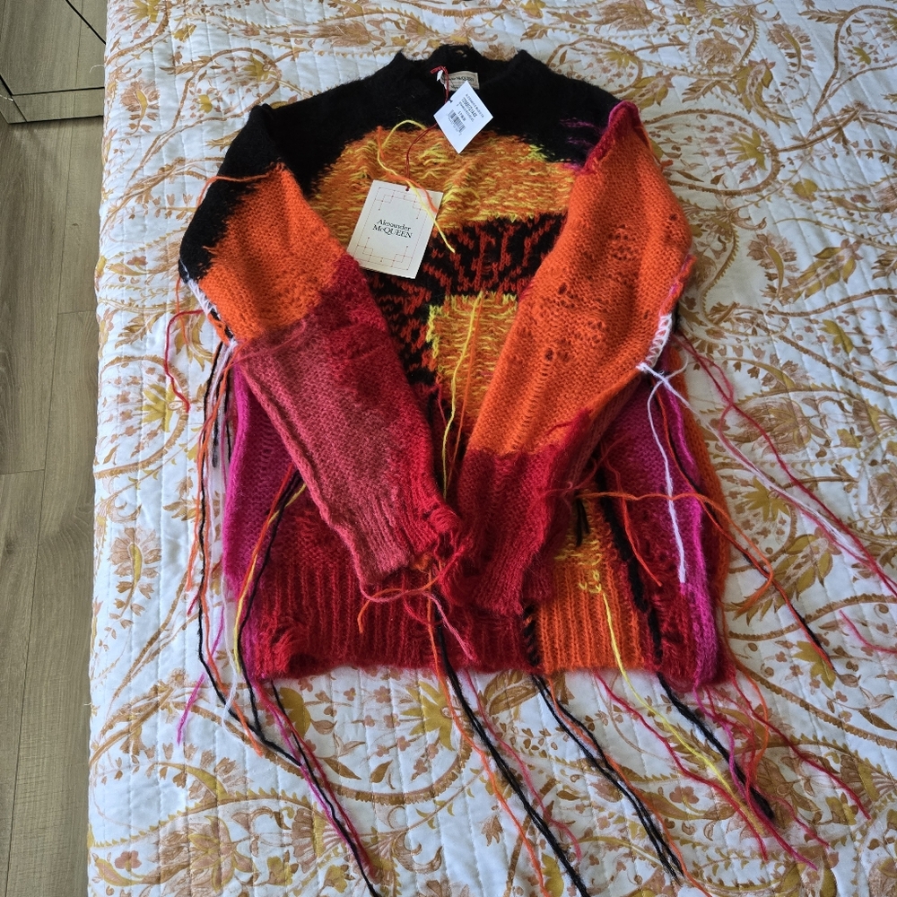 Warm Colorful Alexander McQueen Sweater NWT